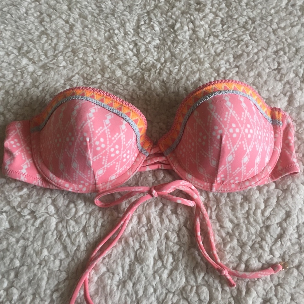 Victoria's Secret Strapless Bikini Top Aztec Print